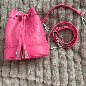Vibrant Pink Mini Bucket Bag